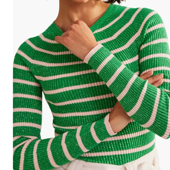 Boden Sweaters - Boden. BNWT. Effie Sparkle Stripe Sweater.